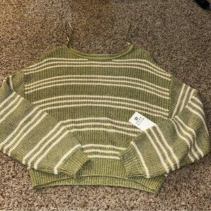 Women’s Size Medium Light Wave Striped Sweater